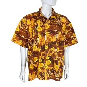 Social Awearness Men’s UT Austin Football Burnt Orange Vacation Hawaiian Shirt